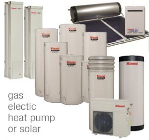 Gas, Electric, Heat-Pump or Solar Hot Water